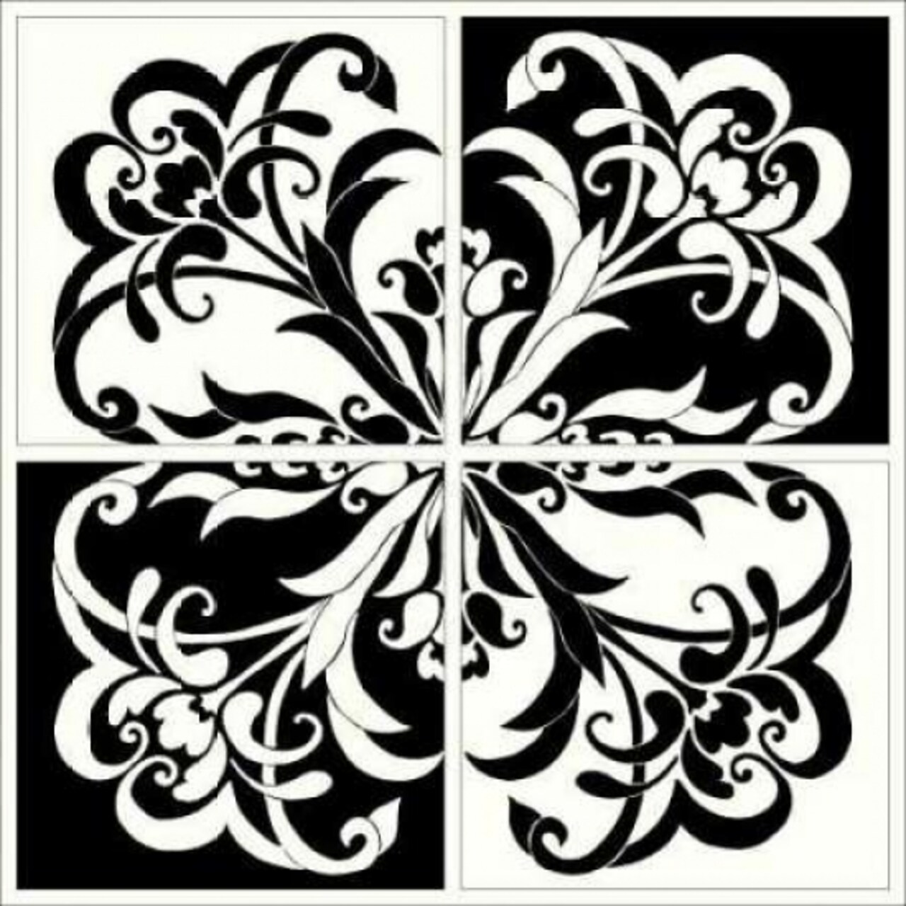 Damask Silhouette II Poster Print by Judy Shelby - Item # VARPDXCC2816